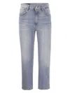 Dondup Tami Jeans Cinque Tasche A Gamba Larga In Light Denim