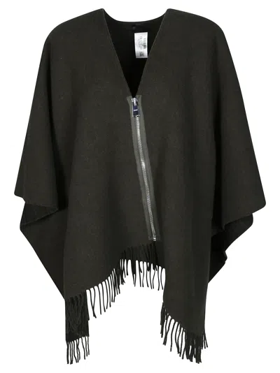 Dondup Women's Wool-blend Cape In Green