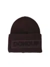 Dondup Wool Beanie In Vinaccio