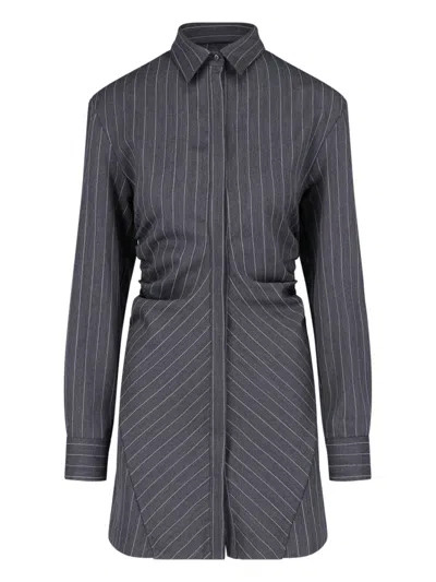 DONDUP DONDUP WOOL BLEND STRETCH DRESS