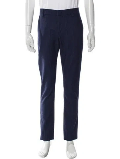 Pre-owned Dondup Wool Dress Pants W/ Tags In Blue