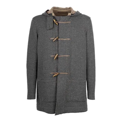Dondup Wool Duffle Coat - '10s In Grey