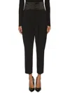 Dondup Wool Soft Trousers In Black