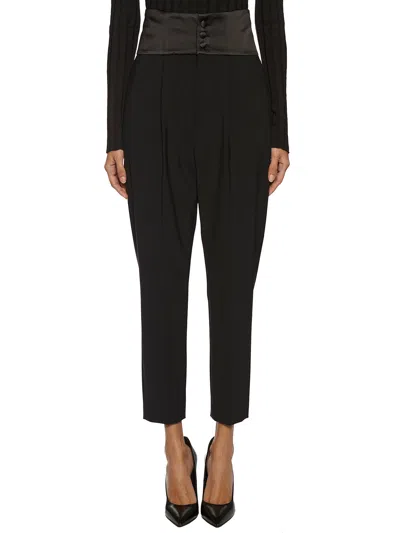 Dondup Wool Soft Trousers In Black