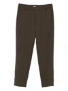 Dondup Wool Trousers In Brown