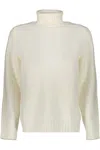 Dondup Wool Turtleneck Sweater In White