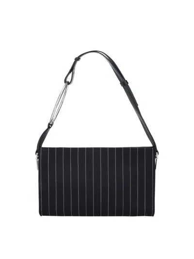 Dondup Wool-blend Bag For Women With Stretch Finish In Black