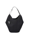 Dondup Wool-blend Structured Bag In Black