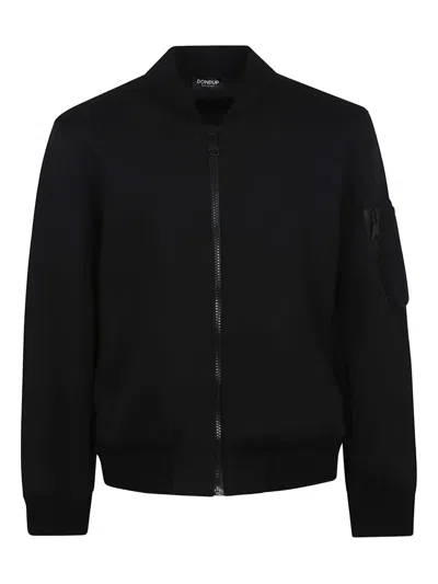 DONDUP ZIP-FASTENING BOMBER JACKET