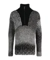 Dondup Zip-fastening Wool-blend Jumper