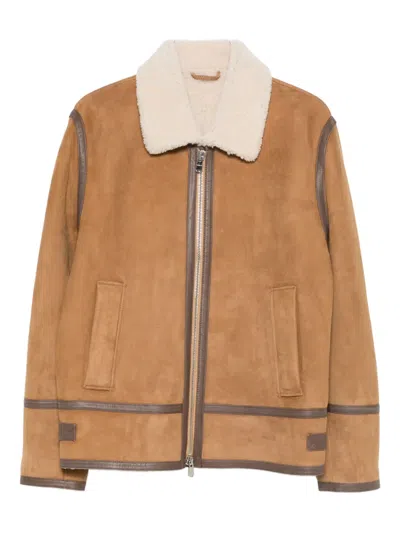 DONDUP ZIP-UP LEATHER JACKET