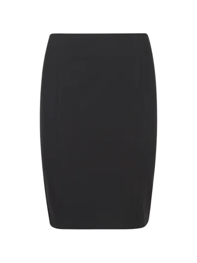 Dondup Zip-front Panelled Skirt In Black