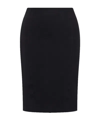 Dondup Fitted Knee Length Womens Skirt Style In Black