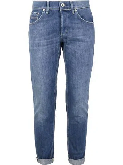 Dondup Zipper Open And Close Jeans In Blue