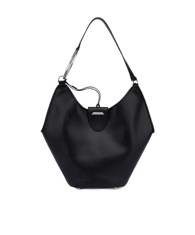 Dondup Small Erotica Ring-detail Shoulder Bag In Black