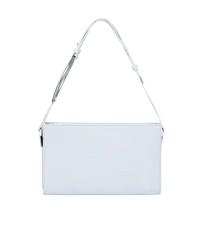 Dondup Zippered Shoulder Bag In White