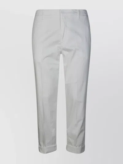 Dondup Zyan Trousers Back Pockets In White