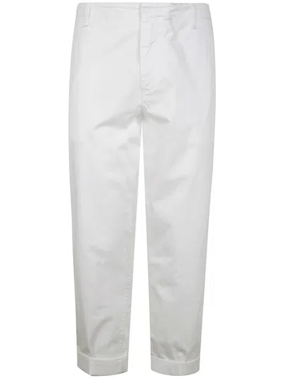 Dondup Zyan Trousers Clothing In White