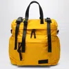 Done Spacious Yellow Backpack With Adjustable Straps In Black