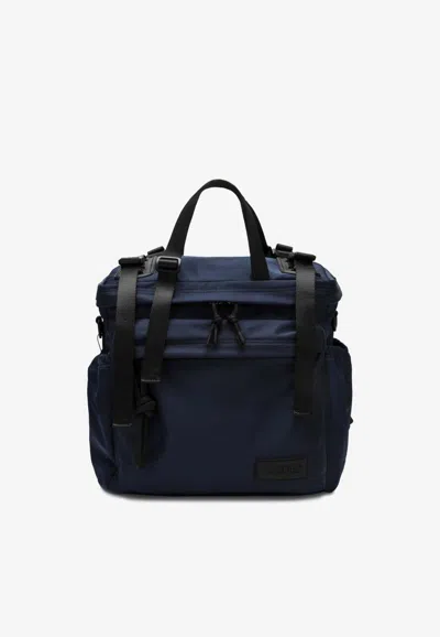 Done East-west Nylon Backpack In Blue