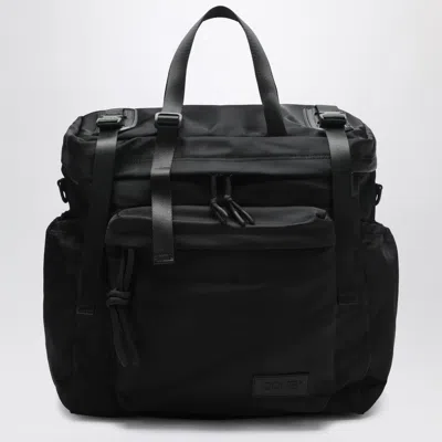 DONE DONE! LARGE EAST+WEST BACKPACK IN BLACK