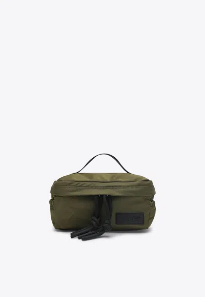 Done Logo-patch Pouch Bag In Green