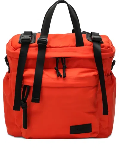 Done Medium Recycled-nylon Backpack In Orange
