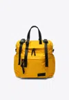 Done Spacious Yellow Backpack With Adjustable Straps In Yellow