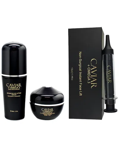 Donna Bella 24k Donna Bella Caviar + Omega 3 Non-surgical Instant Face Lift + Advanced Eye Lifting 3pc Set