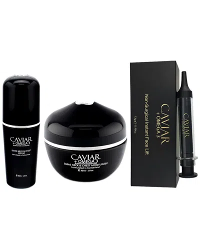 Donna Bella 24k Donna Bella Caviar + Omega 3 Non-surgical Instant Face Lift + Dmae Neck & Chest Moisturizer + Neck &
