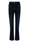 Donna Ida Blue Hope The High Top Patch Pocket Bootcut - Working Girl In Blue
