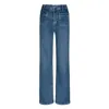 Donna Ida Blue Kate The High Top Patch Pocket Relaxed Wide Leg - Call Me Crazy In Blue