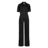 Donna Ida Women's Grey Cassandra The Organic Denim Flared Jumpsuit - The Last Embers In Grey