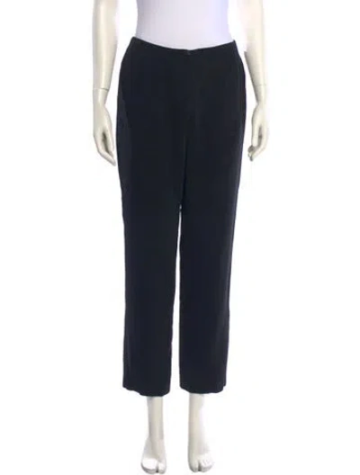 Pre-owned Donna Karan 1990's Straight Leg Pants In Black