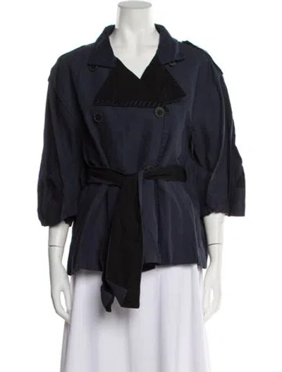 Pre-owned Donna Karan 2010's Jacket In Blue