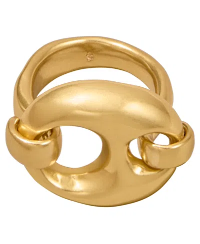 Donna Karan 24k Gold-plated Mariner Statement Link Ring