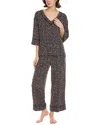 Donna Karan 2pc Top & Pant Pajama Set In Black