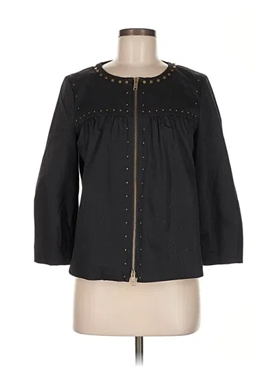 Pre-owned Donna Karan 3/4 Sleeve Blouse In Black