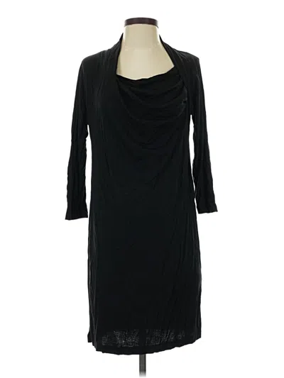 Pre-owned Donna Karan 3/4 Sleeve T-shirt In Black