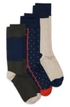 Donna Karan 3-pack Crew Socks In Multi