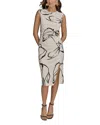 Donna Karan New York Gathered Sheath Dress