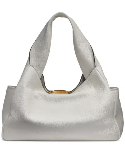 Donna Karan Amagansett Extra-large Leather Tote In Brillant White