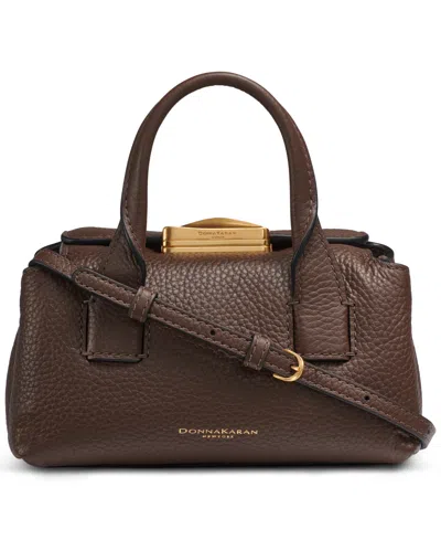 Donna Karan Amagansett Mini Satchel Bag In Brown