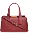 Donna Karan Amagansett Soft-rolled Leather Satchel With Sculpted Magnet Closure In Garnet