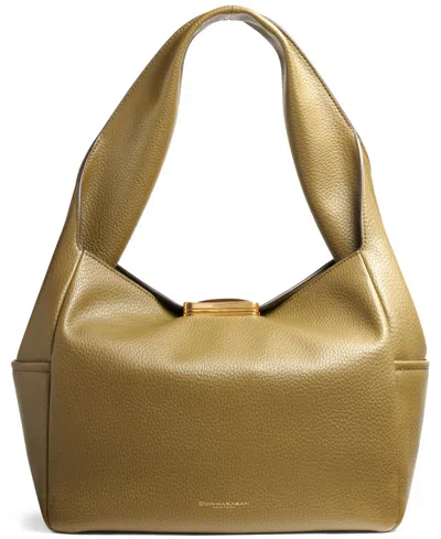 Donna Karan Amagansett Soft-rolled Leather Shoulder With Sculpted Magnet Closure