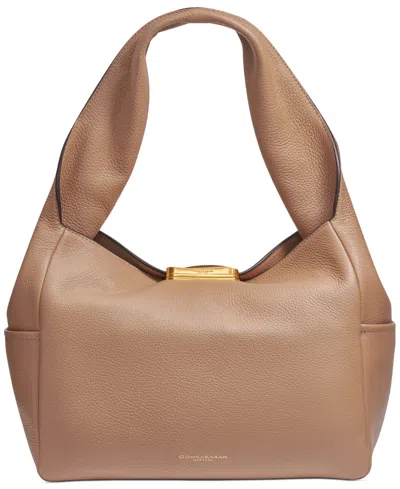 Donna Karan Amagansett Soft-rolled Leather Shoulder With Sculpted Magnet Closure