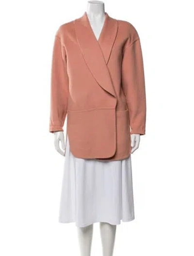 Pre-owned Donna Karan Angora Jacket In Pink