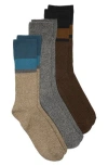 Donna Karan Assorted 3-pack Crew Socks In Multi