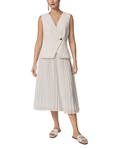 Donna Karan Asymmetric Vest Dress In Multi