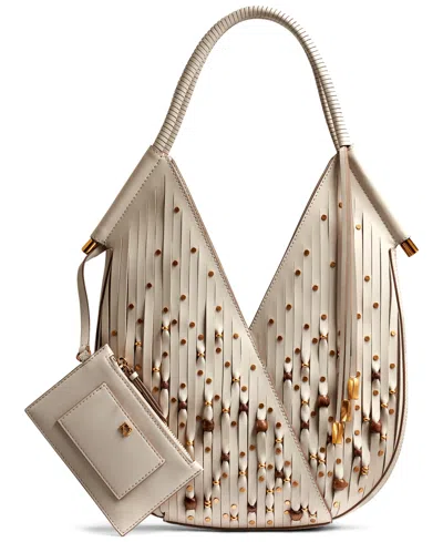 Donna Karan Baldwin Beaded Laser-cut Mini Shoulder Bag